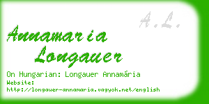 annamaria longauer business card